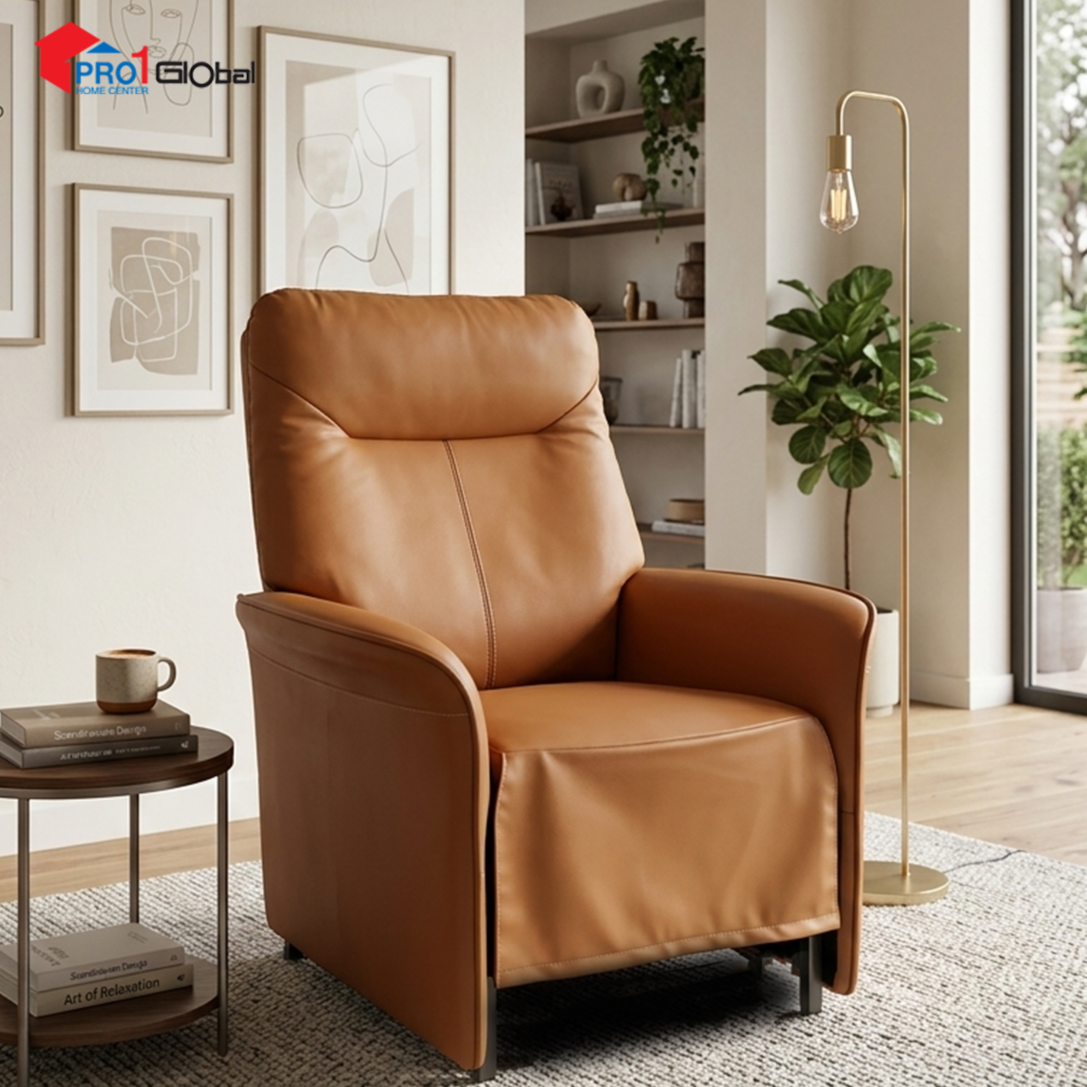 Comfy Recliner Sofa Chair OC525-11 (86x68x100)cm Brown