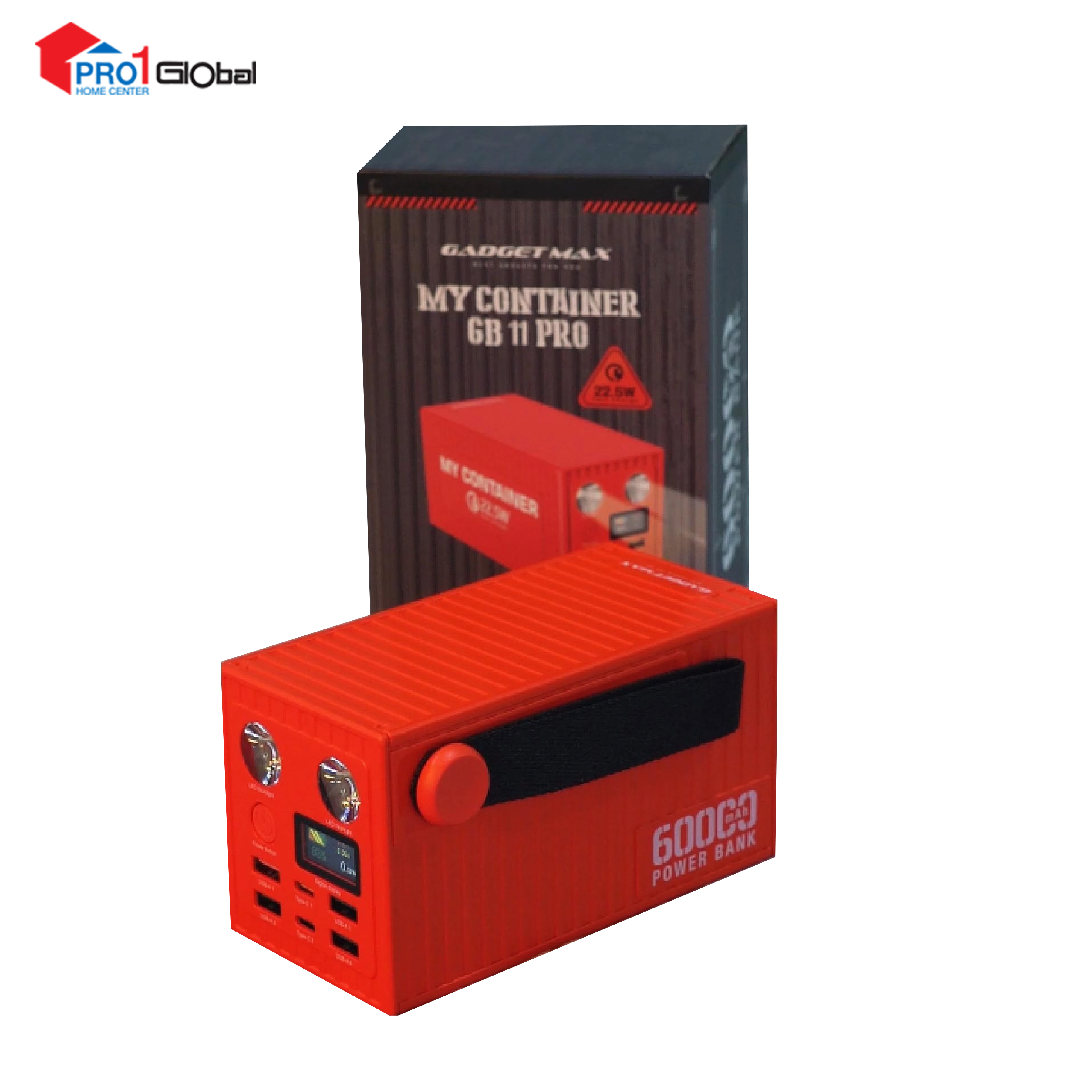 GADGET MAX Power Bank 60000mAh 22.5W Container GB-11Pro