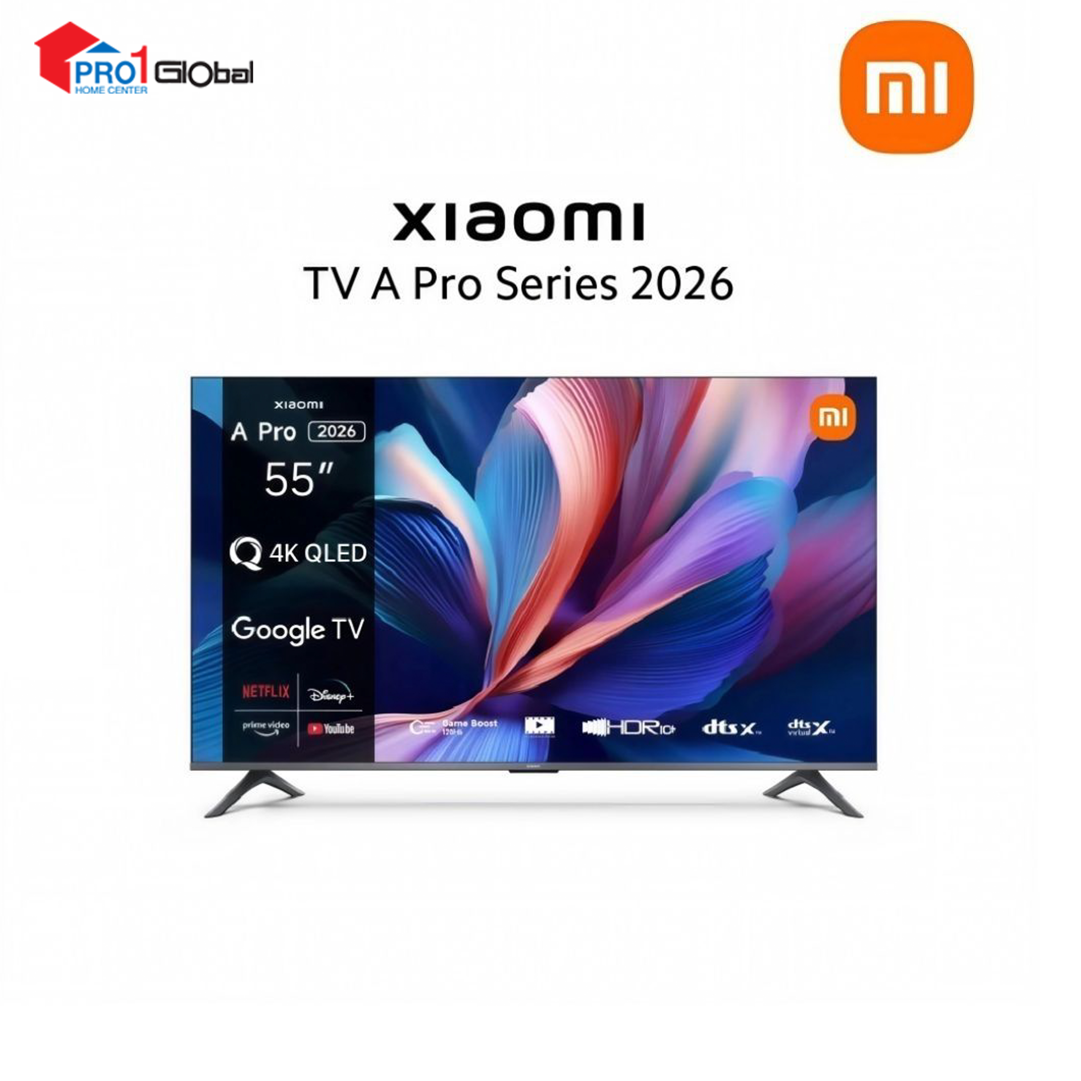 XIAOMI Q LED TV A PRO  L55MB-APSEA(55in,4K Google TV)