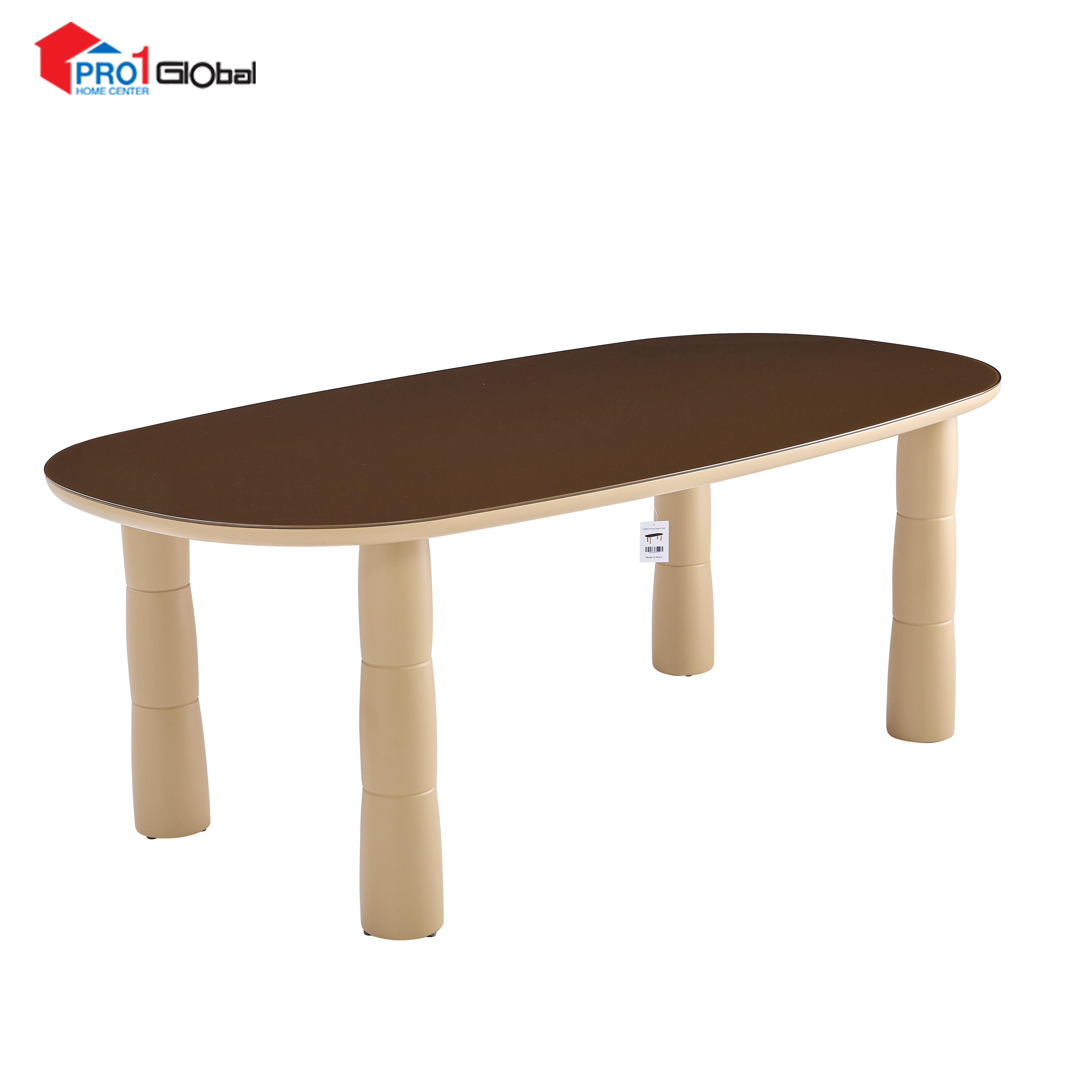 Comfy Tempered Glass Dinning Table DT192 (L210xW106xH75)cm