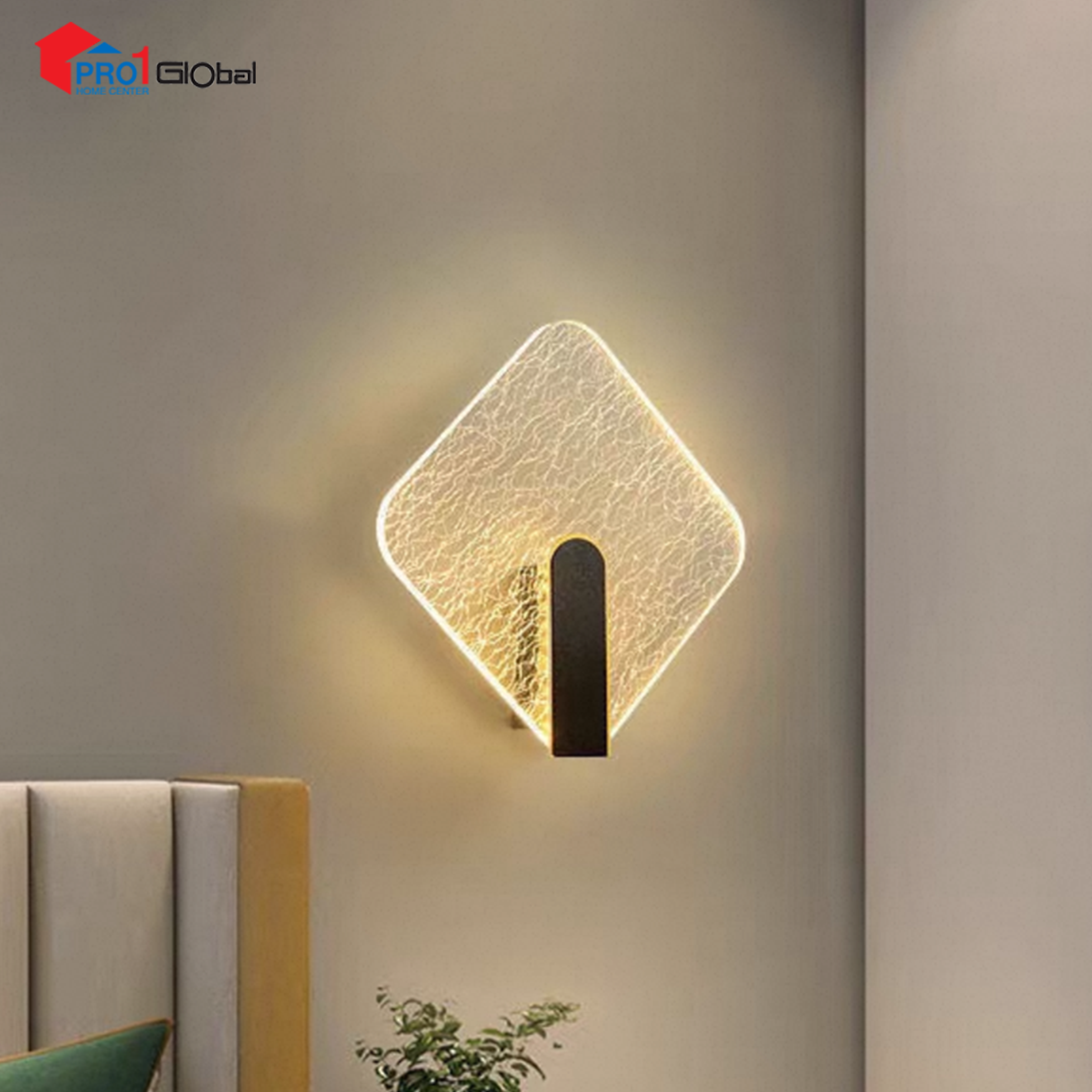 AGLOW LED Wall Lamp W50943 (Black)