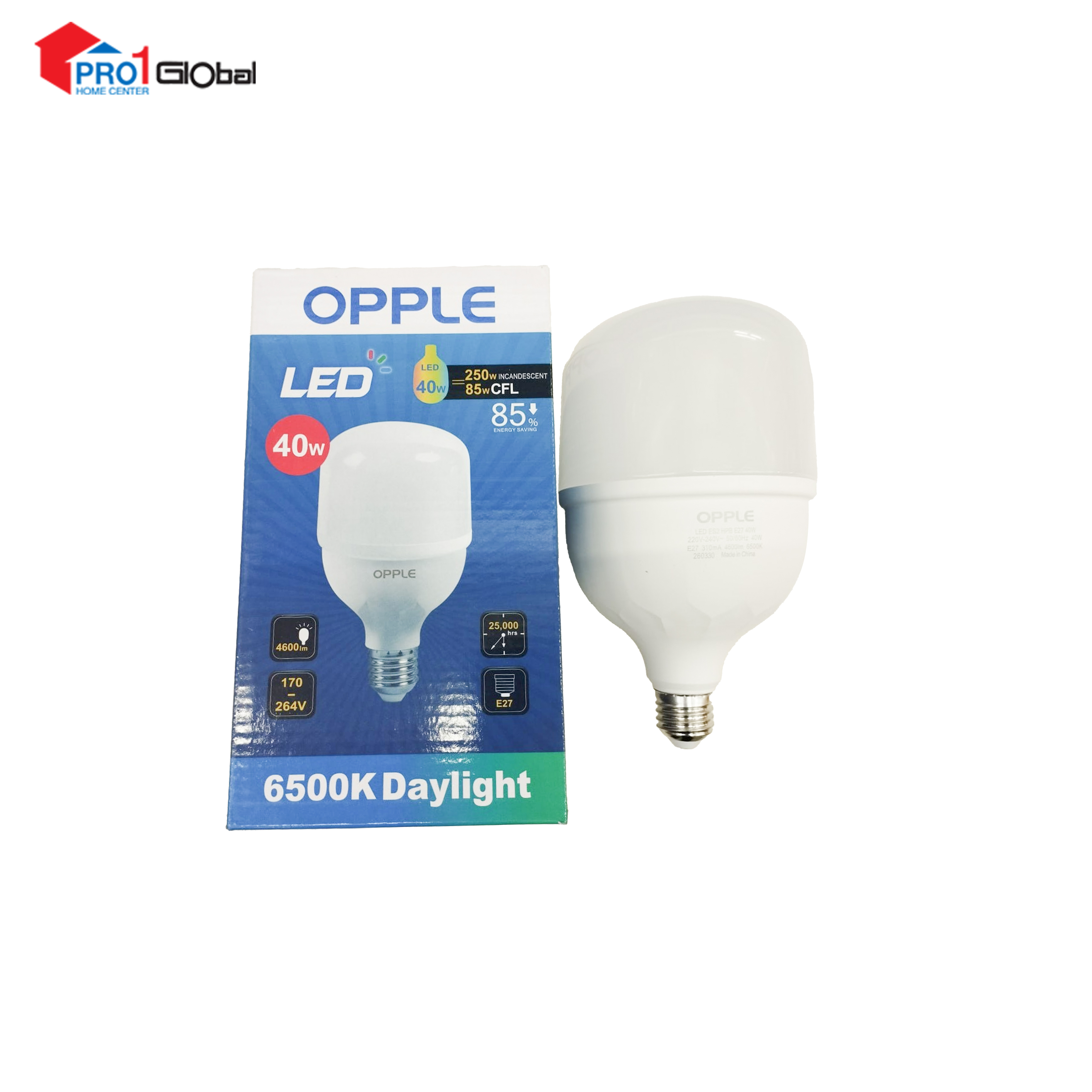OPPLE LED Bulb ES2-HPB E27 40W 6500K