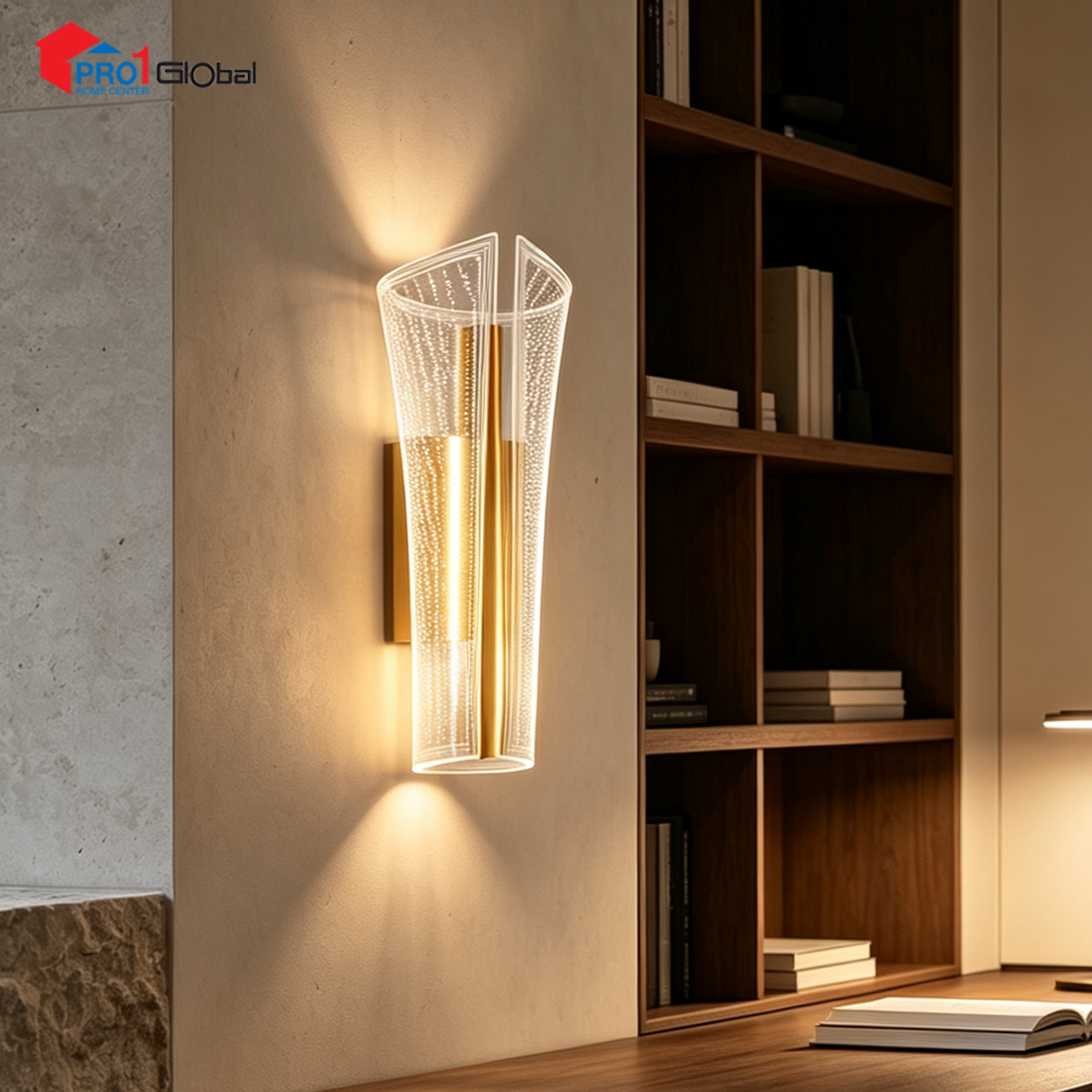 AGLOW LED Wall Lamp F51039 (Gold)