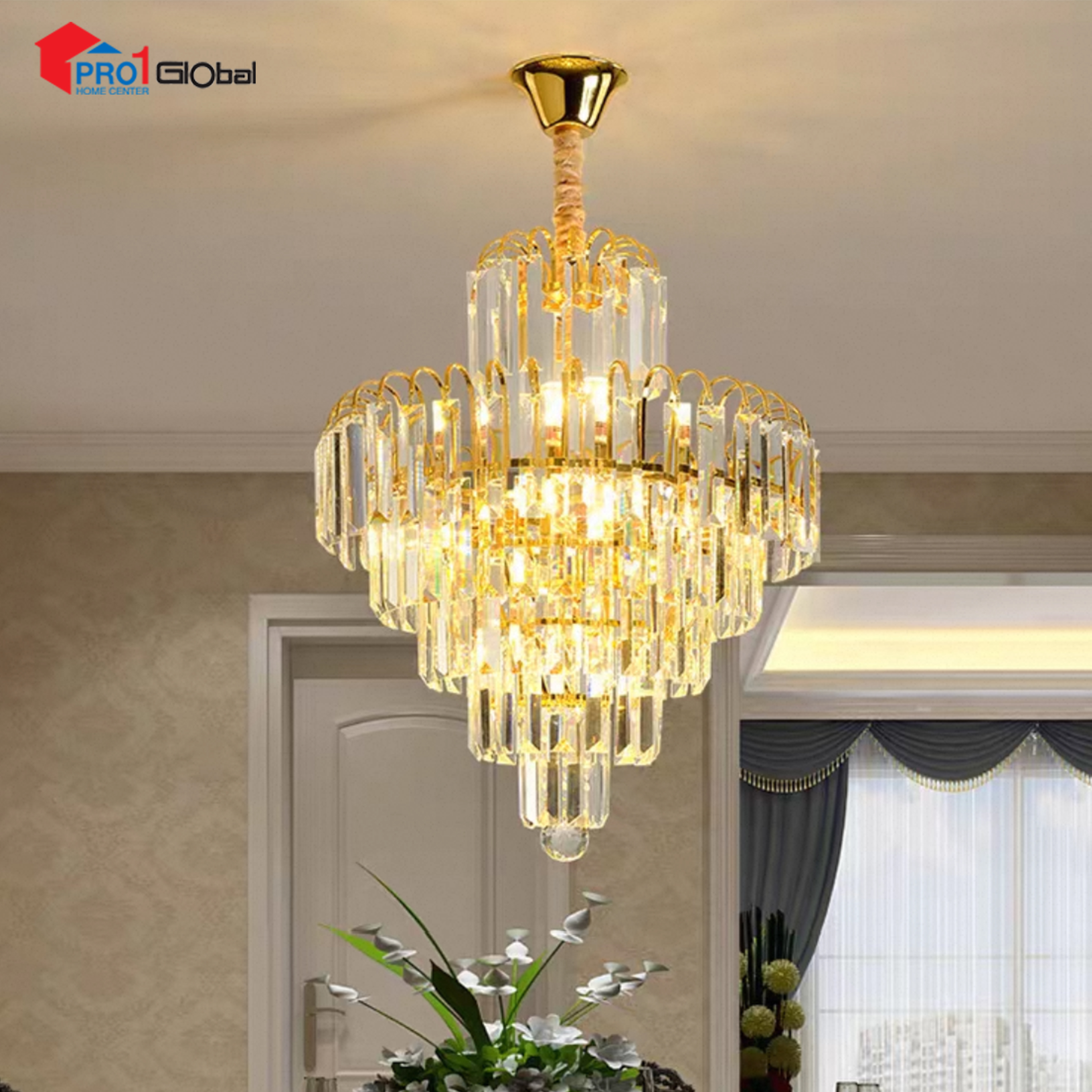 AGLOW Chandelier C50525 (Gold)