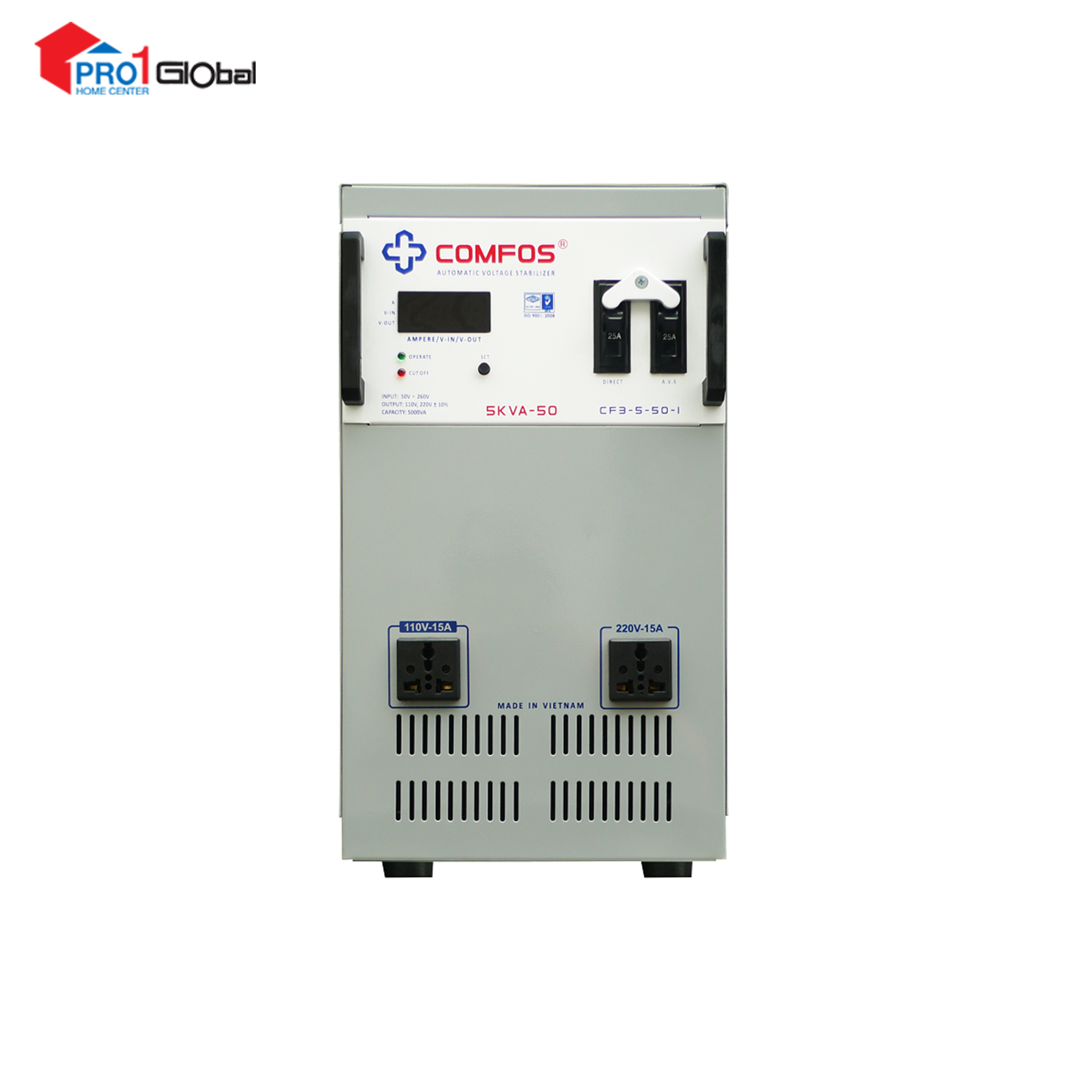 COMFOS Automatic Voltage Stabilizer CF2-5-50-1 5KVA 50V
